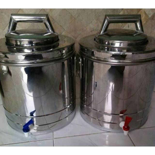 Tabung Es Puter 5 Liter komplit Luar Dalam Stainless