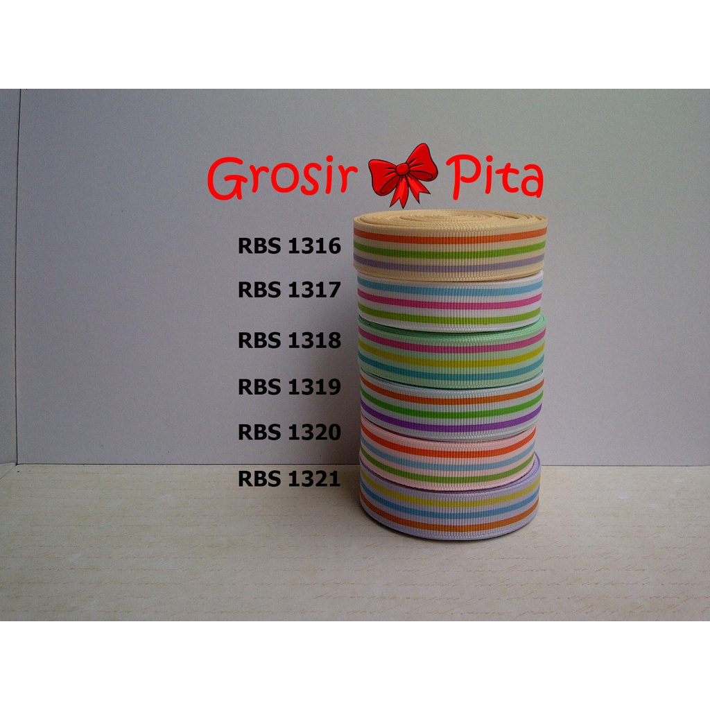 

(25 yard) Pita Grosgrain Motif RBS 1316,1317,1318,1319,1320,1321 | Toko Bahan Craft | Grosir Pita