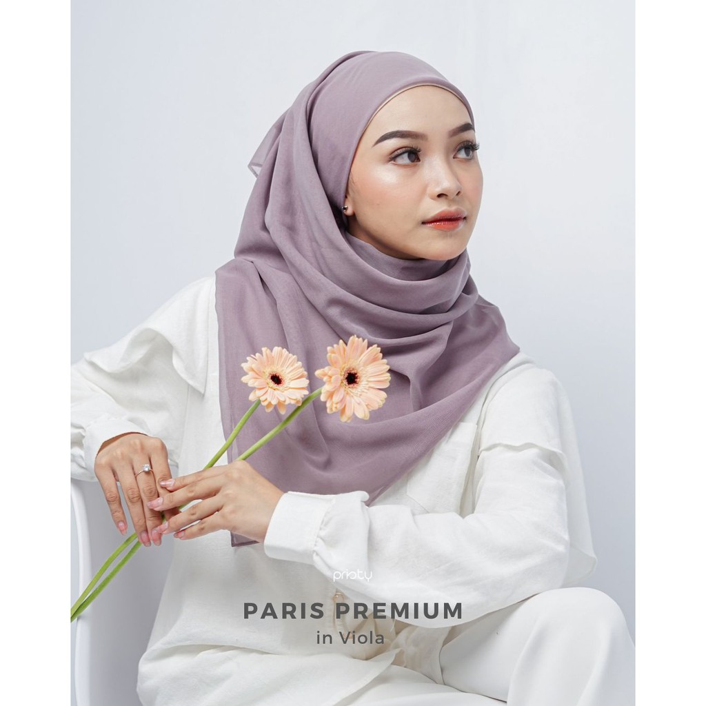 Paris Premium | Hijab Segiempat Premium-Viola