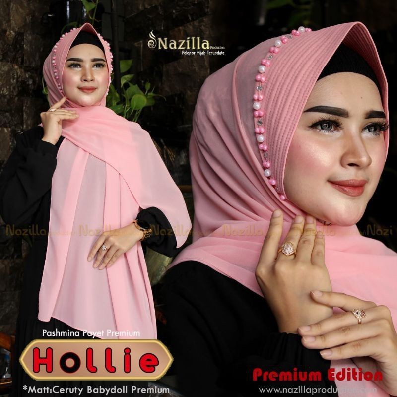 Jilbab Pashmina Instan Ceruty Tali Hollie Ori Nazilla