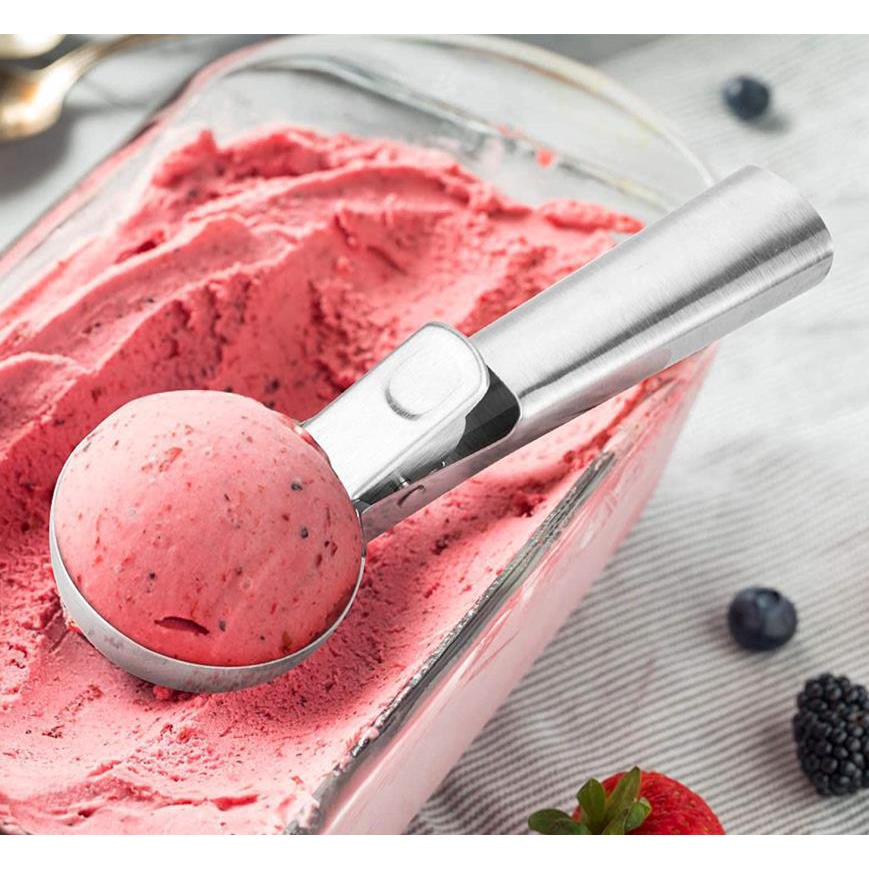 Sendok Es Krim Besar KNIFEZER Buah Stainless Steel Ice Scoop Spoon