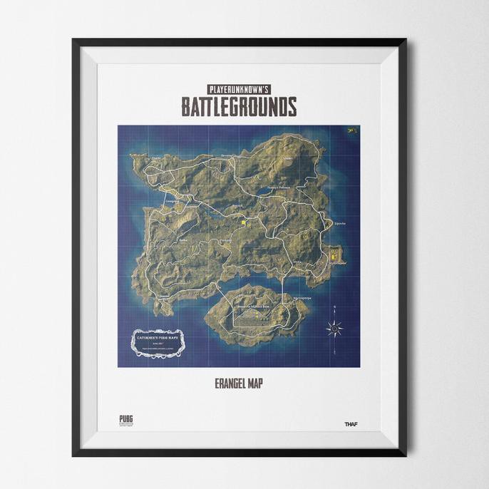 

Diskon Poster Peta PUBG PAKET LENGKAP (4 MAP) Limited - UKURAN A3 Diskon