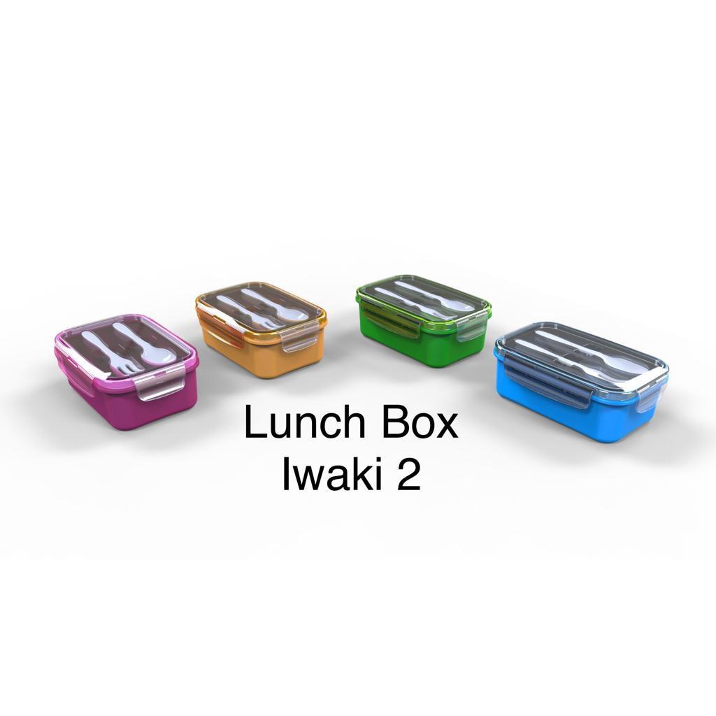 Food Container Calista Iwaki Lunch Box / Tempat Makan / Kotak Bento [400 gr] A121