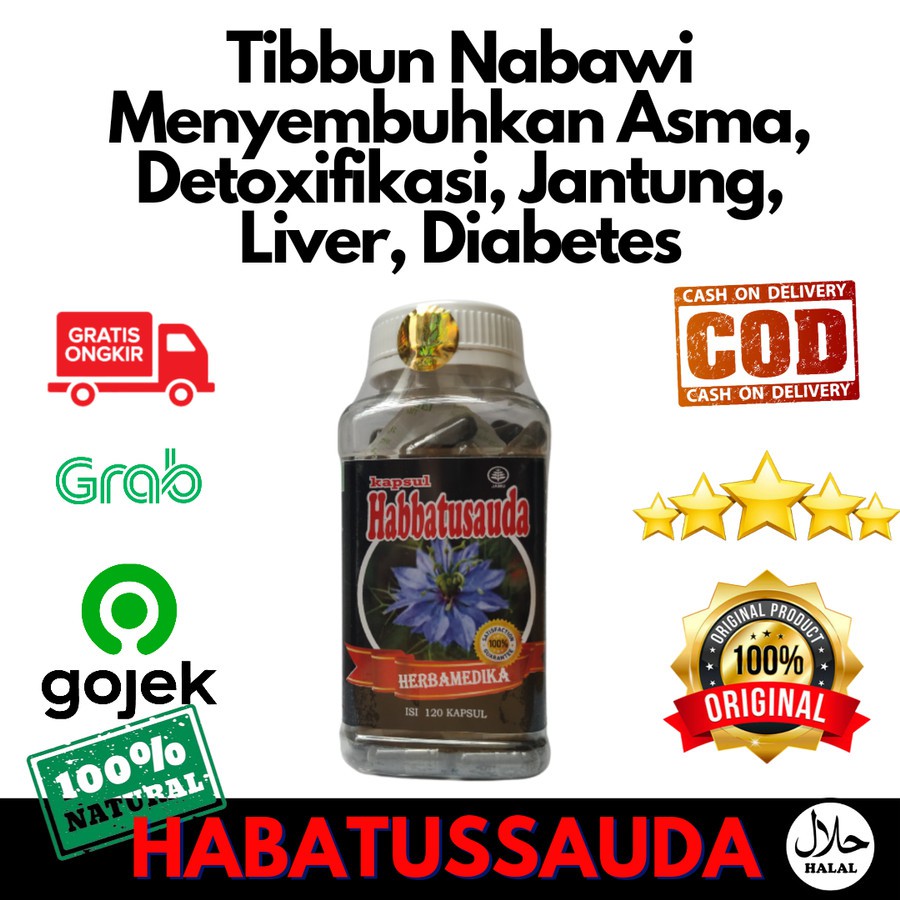 

KAPSUL HERBAL HABATUSSAUDA BUBUK CAPSULE 120 BUTIR HERBAMEDIKA ORIGINAL 100% PENAMBAH IMUNITAS
