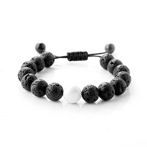 Gelang Meditasi Energi Lava Hitam Shambala