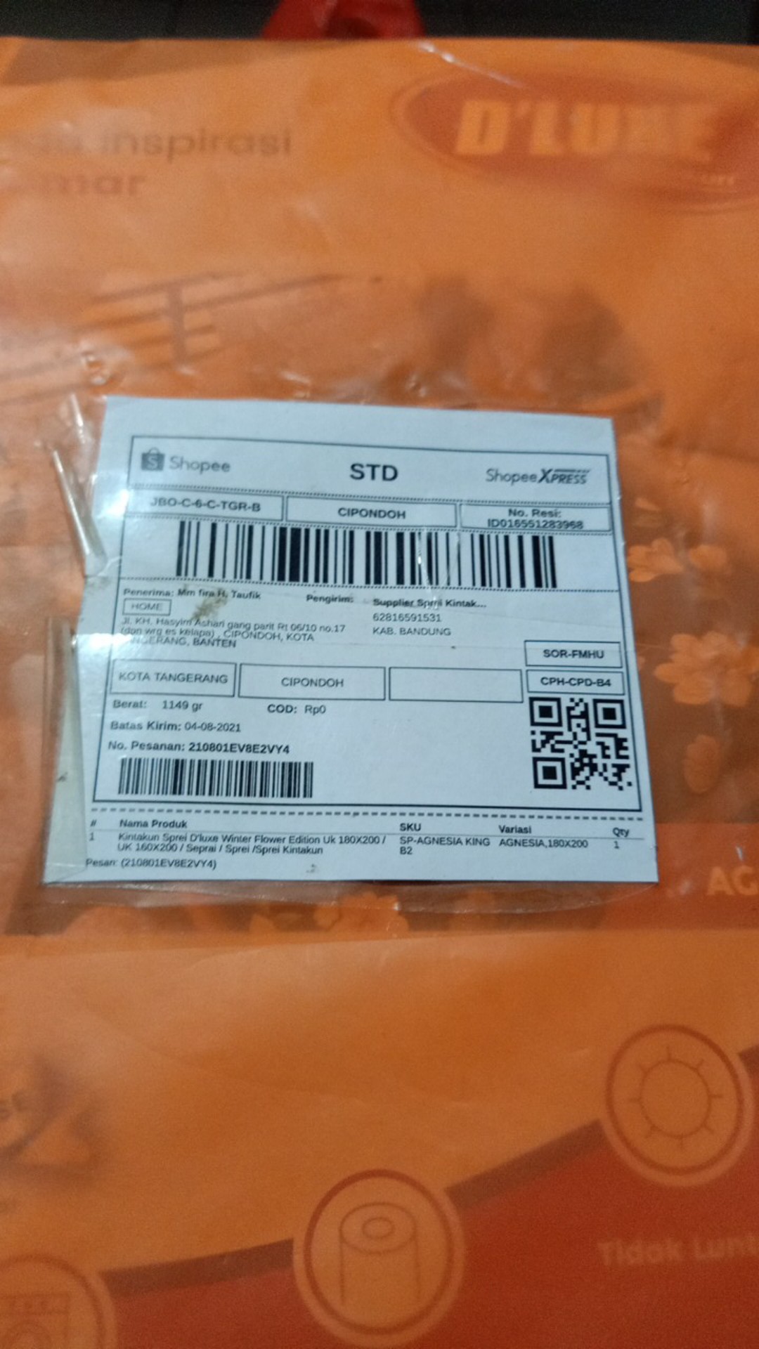 Kintakun Sprei Dluxe Winter Flower Edition Uk 180x200 / Uk 160x200 / Seprai / Sprei /sprei Kintakun