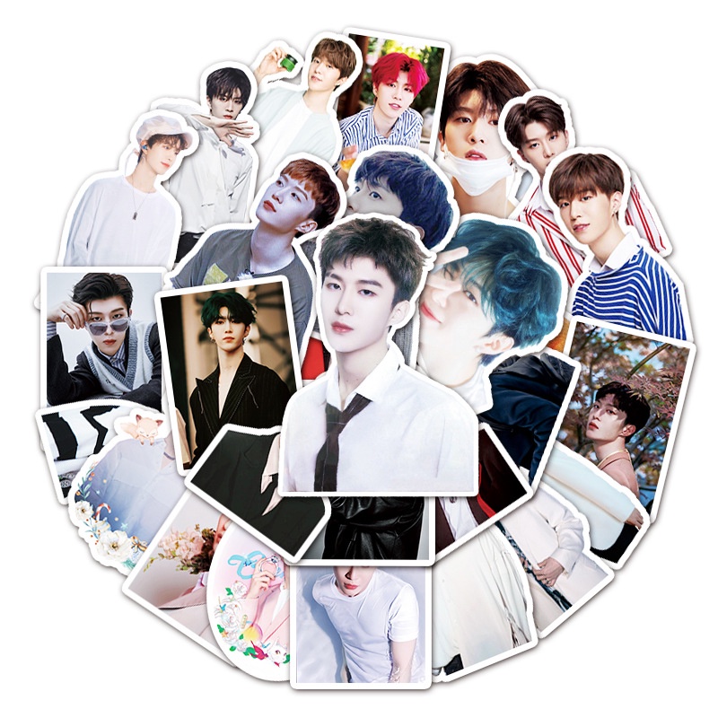 Zhang Lehua chitsu pingcha Fan Chengcheng pribadi DIY grafiti stiker laptop kulkas mobil dekoratif s