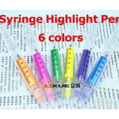 

PULPEN MARKER / HIGHLIGHTER BERBENTUK JARUM SUNTIK