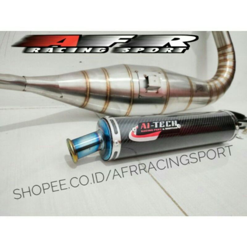 knalpot aitech ninja R RR SS aitech stainless cobra karbon
