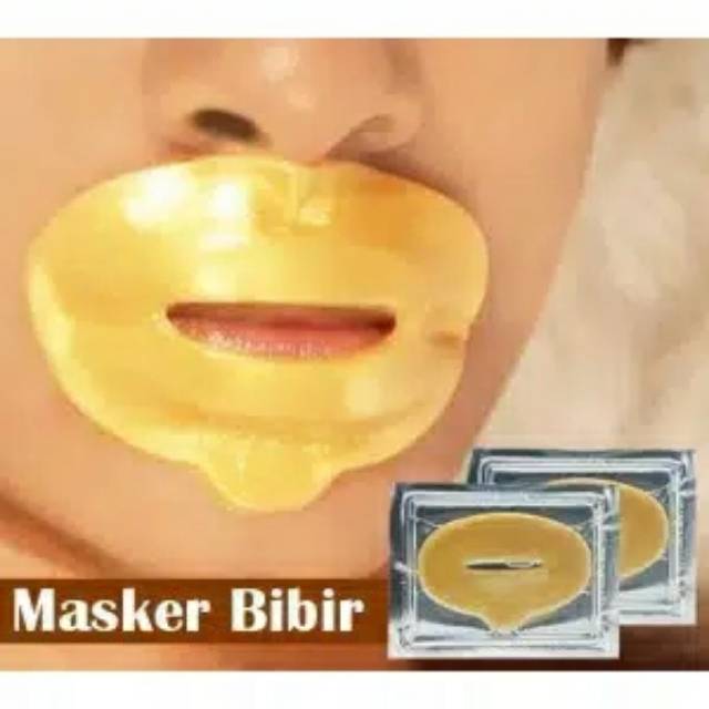 [ TERMURAH] Masker Bibir / Golden Collagen Crystal Lip Mask Original