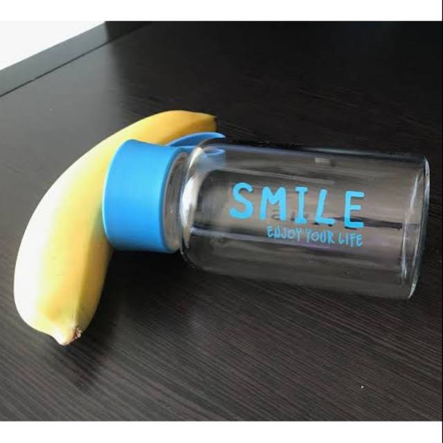 Miniso Botol High Borosilicate Glass Water Bottle 260ml