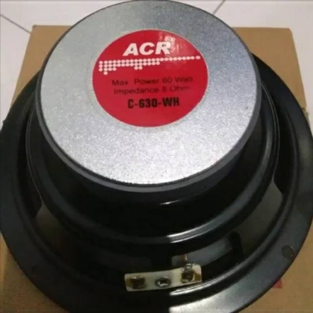 Speaker Woofer 6 Inc Max 60 Watt 8 Ohm ACR C 630 WH Transparan