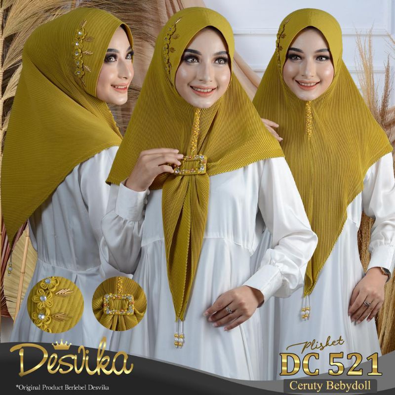 Jilbab Khimar ORY Desvika 521 Plisket Gesper