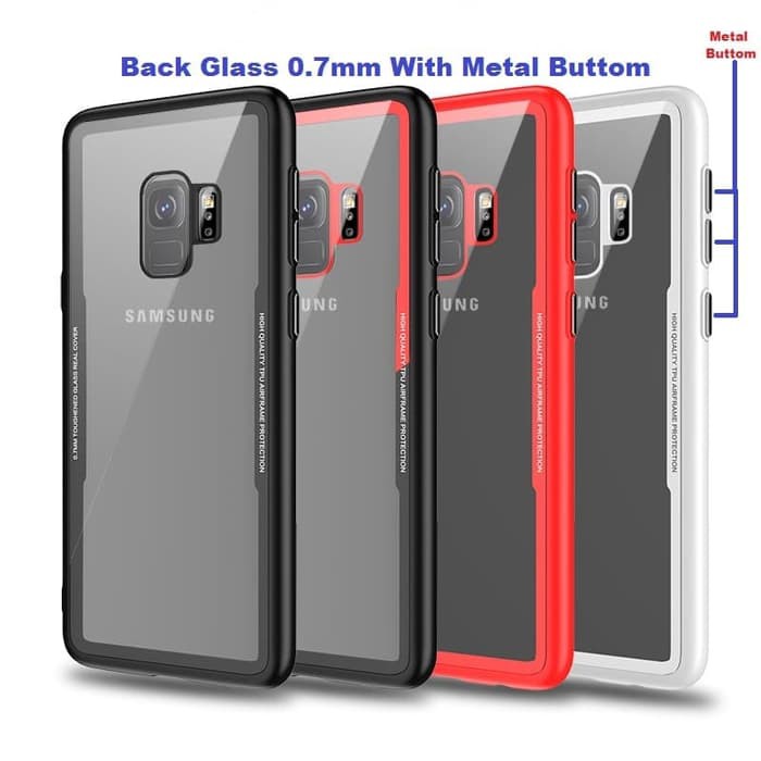 Case Samsung Note 8 Toughened Glass 0.7Mm Super Light Metal Buttom