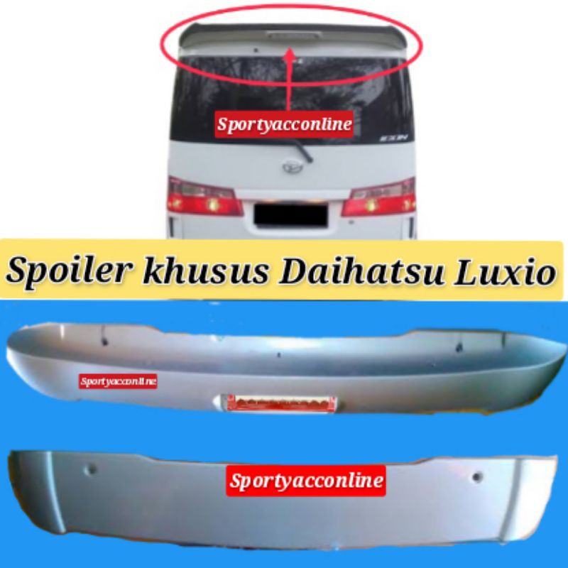 Spoiler khusus daihatsu luxio