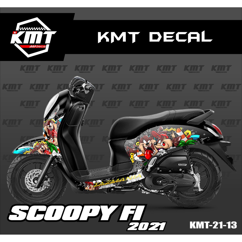 Decal Stiker - Decal Sticker Custom Honda Scoopy Fi New 2021 2022 2023 2024 KMT -13