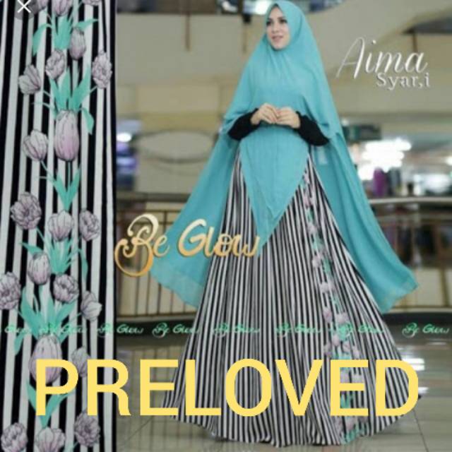 Gamis Aima Syari Be Glow (PRELOVED)