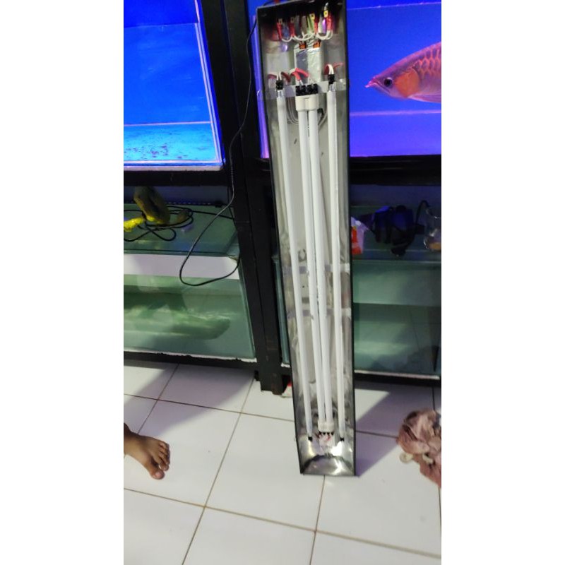 lampu Tanning panjang 120cm isi 2pll 2 Aquazonic putih pesenan solo