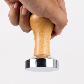 TAMPER KOPI ESPRESSO FLAT MODEL KAYU