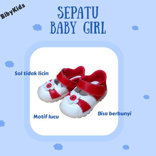 Sepatu Bayi Anak Perempuan Lucu Murah Perlengkapan Aksesoris Prewalker Baby Anak Cewek Branded