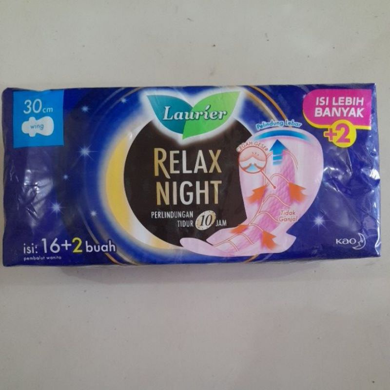 pembalut LAURIER 30 cm wing sayap isi 16