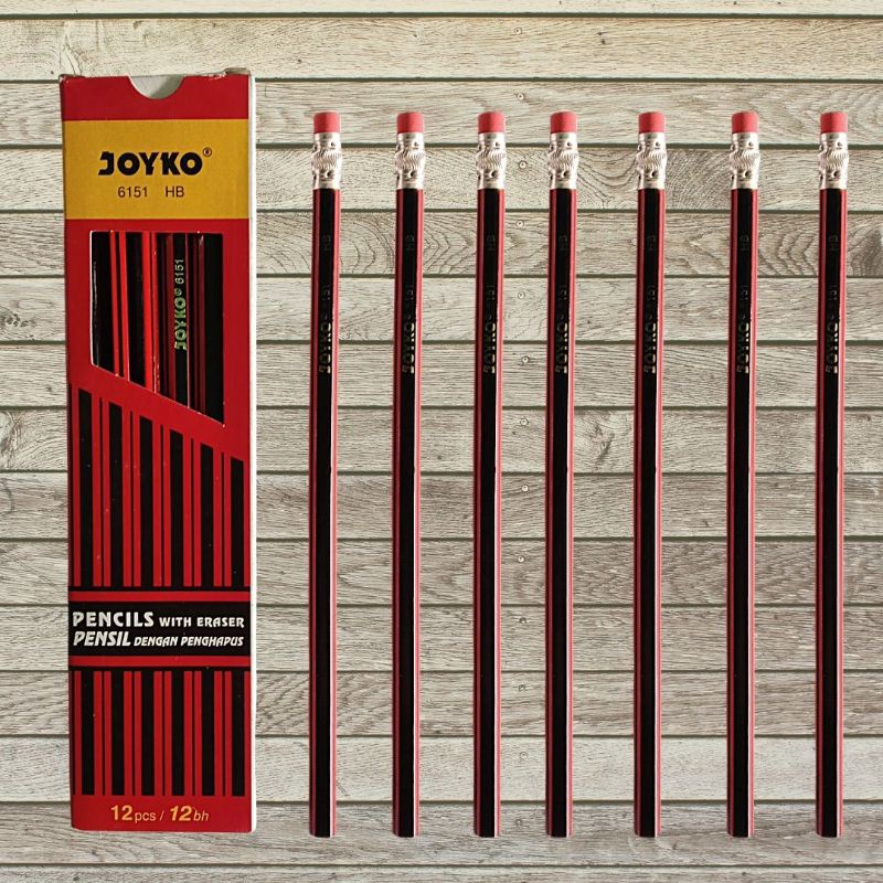 

Pensil HB Joyko Merah Alat Tulis Anak Sekolah Dengan Penghapus Diujung Pensil