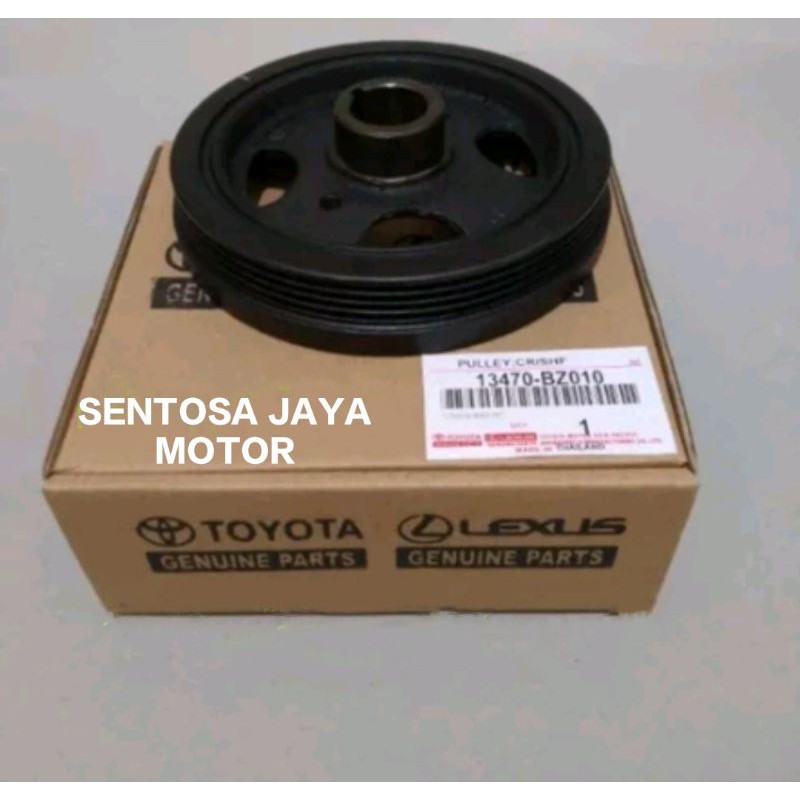 PULLY PULLEY POLY CRANKSHAFT KRUK AS KER AS AVANZA XENIA 1.3 1300CC ASLI 13470-BZ010 ORIGINAL