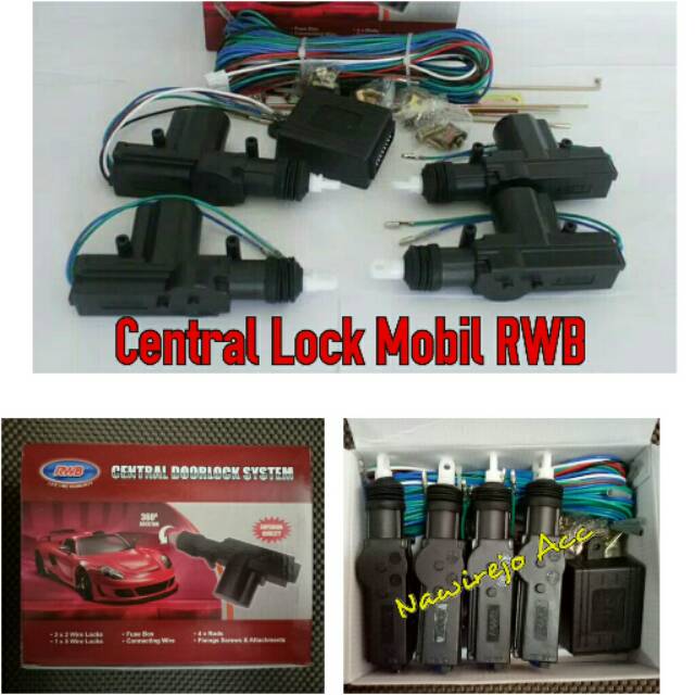 Central Lock Mobil Set RWB