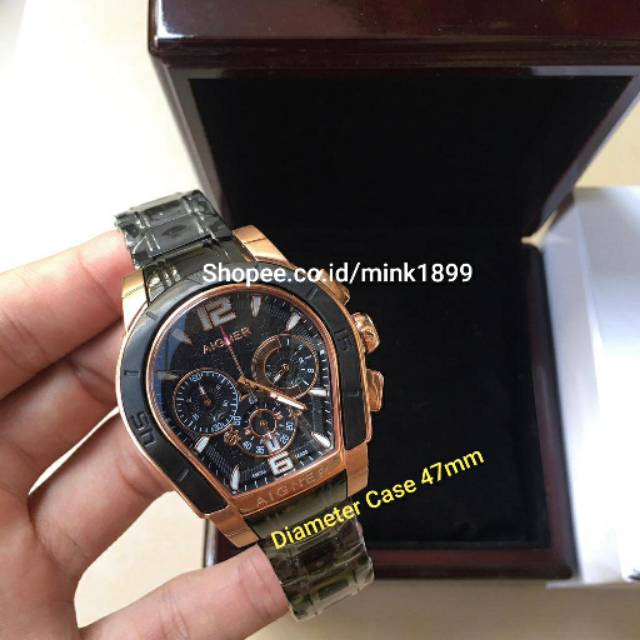 JAM TANGAN PRIA AIGNER A58500 CHRONOGRAPH GRADE SUPER PREMIUM
