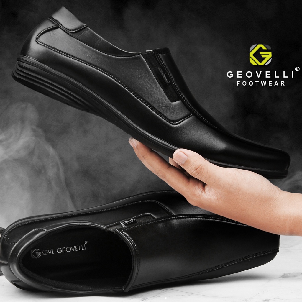 Sepatu Pantopel Pria Pantopel Hitam Pria Sepatu Pantopel Kulit Kerja Formal Brand Geovelli Original