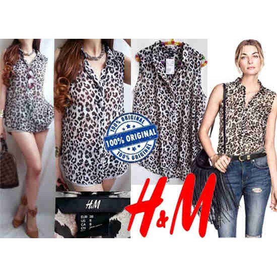 H&M daily leopard blouse
