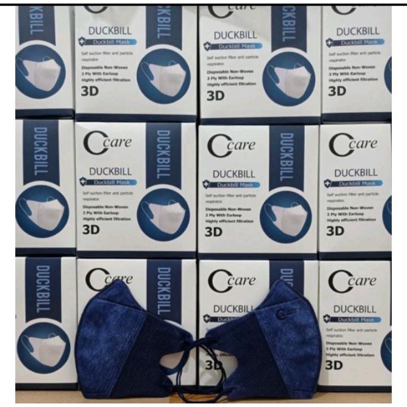 MASKER 3PLY DUCKBILL CCARE ISI50PCS,MASKER 3PLY DUCKBILL 3D OCARE