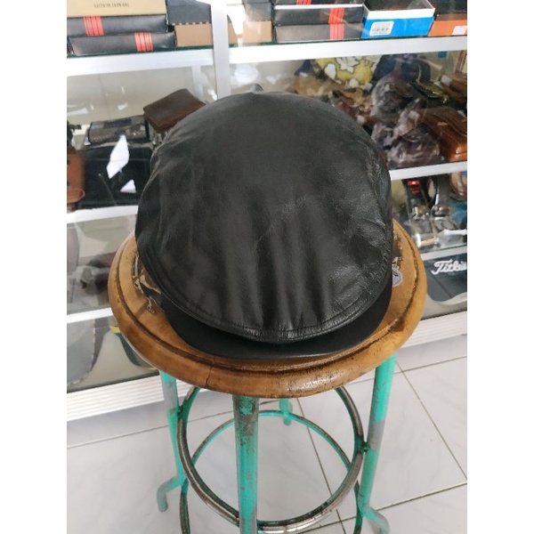 Topi second branded import copet (pelukis) kulit