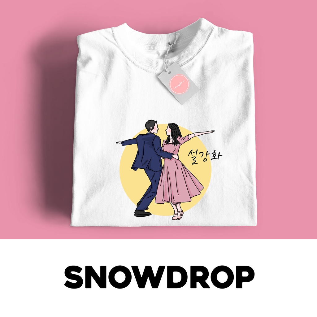 SNOWDROP JISOO JUNG HAE IN FANART T-SHIRT KDRAMA