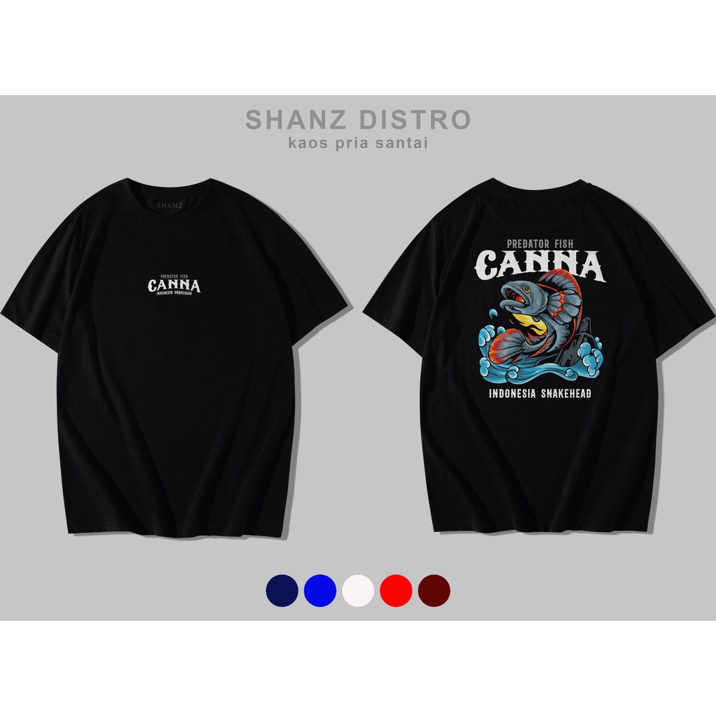 Kaos Predator Fish Canna Indonesia Snakehead Baju Ikan Channa