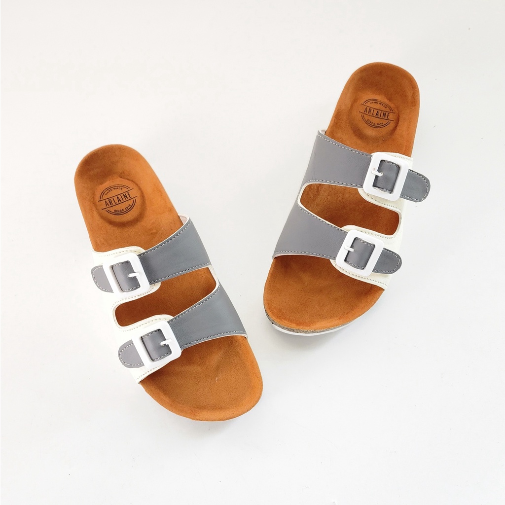 ARLAINE YOSHIE Sandal Casual wanita Sandal Puyuh Sandal Birken 2 Warna BM.01