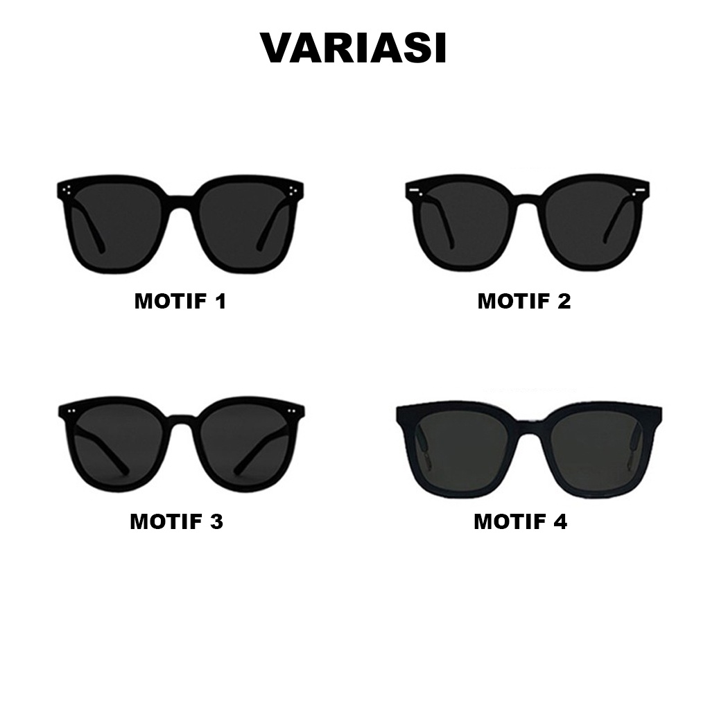 ✧YUKSHOPING✧ Kacamata Kotak Hitam Korean Fashion Sunglassess Wanita/Pria unisex R297-1