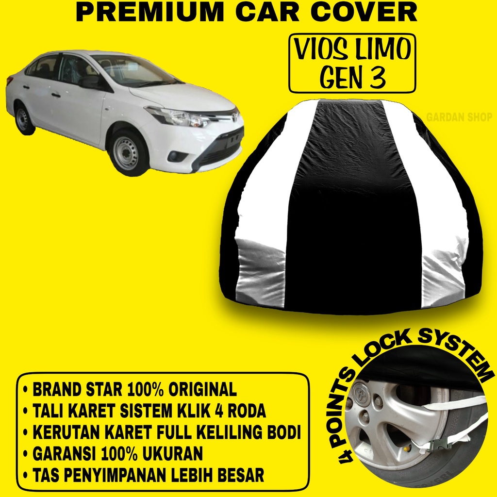 Body Cover VIOS LIMO GEN 3 Sarung Strip SILVER Penutup Pelindung Bodi Mobil Vios Limo Gen 3 PREMIUM