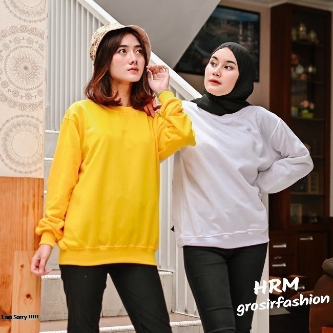 MakeGrosir - SWEATER POLOS WANITA BASIC