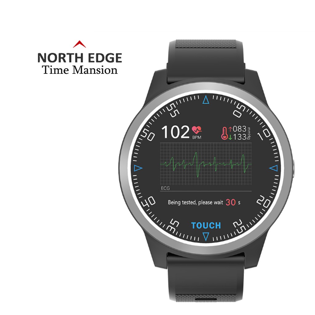 Core - Smartwatch North Edge E101 ECG PPG Monitor Premium - Black