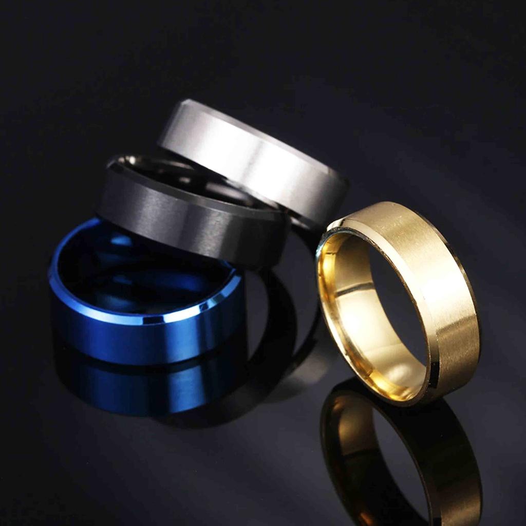 [COD] CINCIN TITANIUM HITAM POLOS KUALITAS SUPER ANTI LUNTUR ANTI KARAT / CINCIN PRIA WANITA ANAK COUPLE TUNANGAN / DUNIAGELANG.ID