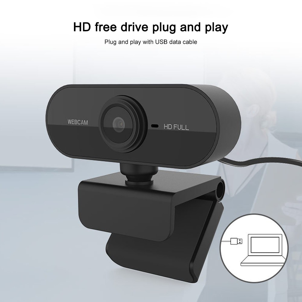 Webcam 1080p Full HD USB High Resolution Support Laptop dan PC Webcam USB