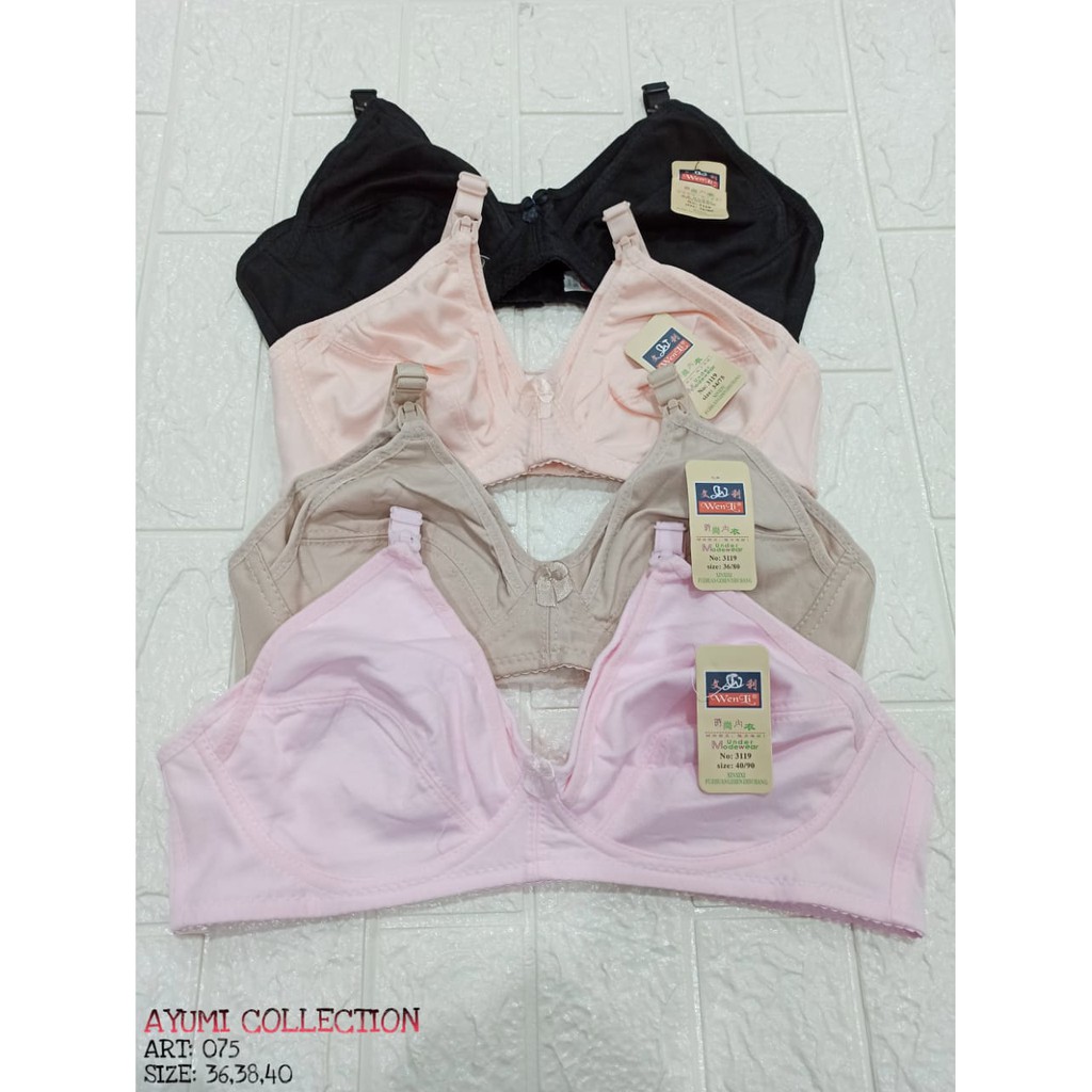 WEN LI  -  Bra BH MENYUSUI Tanpa Busa  Tanpa Kawat /  Bra Maternity / Nursing Bra / WNL 075-1