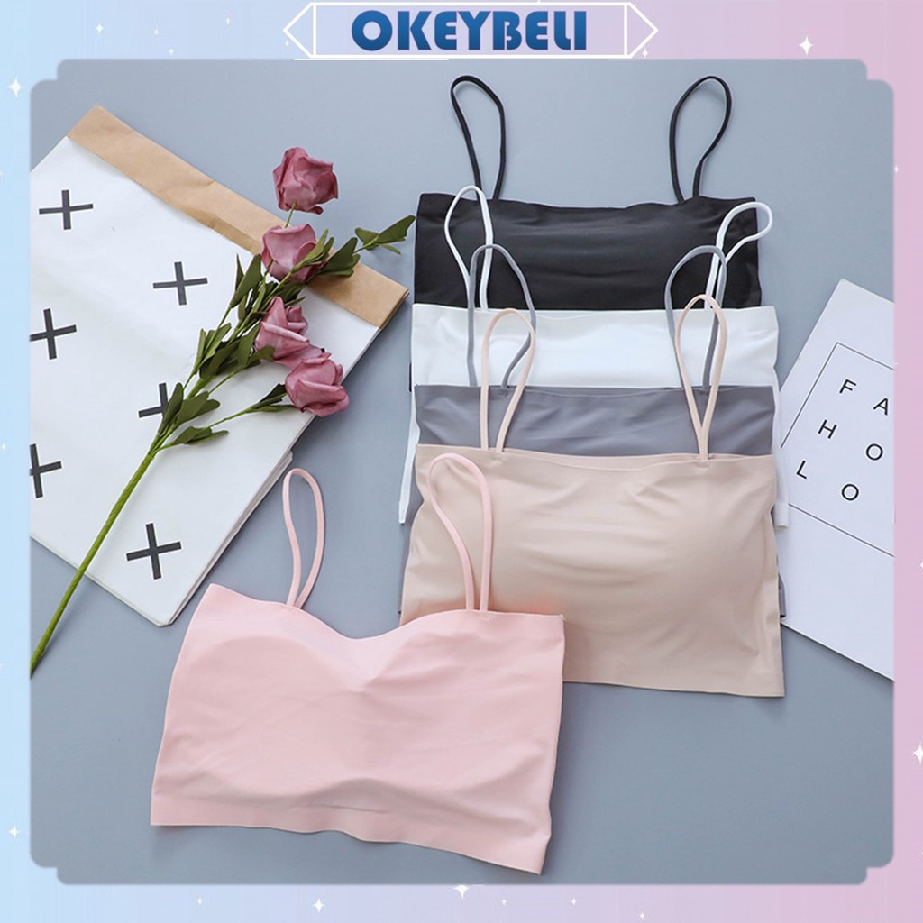•OKEY BELI•BR734 BH Bra Wanita Model Seamless Bahan Ice Silk BH Fashion Korea Sexy Cantik