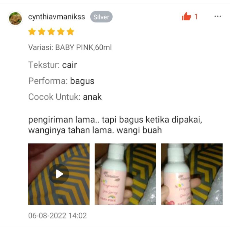 Deodorant Spray Tawas Anak dan Remaja paket Reseller isi 10