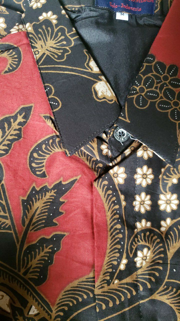 Kemeja Batik Pria Lengan Panjang Ao2 Katun Halus Sragenan