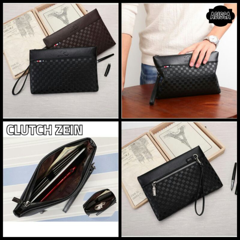 COD | STAR | CLUTCH ZEIN IMPORT BAHAN KULIT BISA DIPAKAI CEWEK ATAU COWOK | TAS TANGAN ATAU DOMPET T