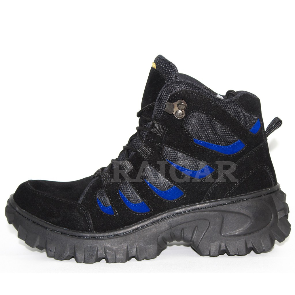 Raigar Tiger Sepatu Pria Boots Safety Ujung Besi Original 6 inci Keren Murah Outdoor Adventur