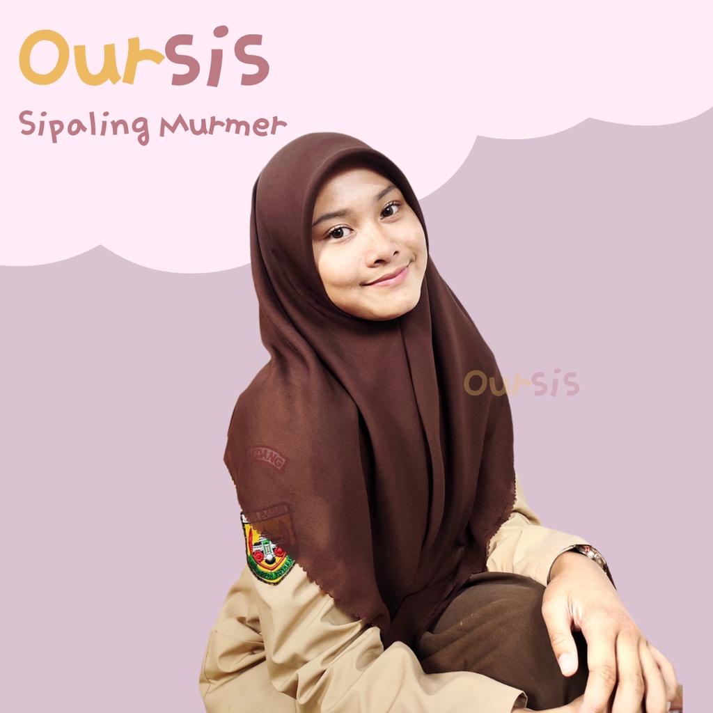 ᴏᴜʀꜱɪꜱ Kerudung Sekolah Segi Empat Bella | SiPALING MURMER