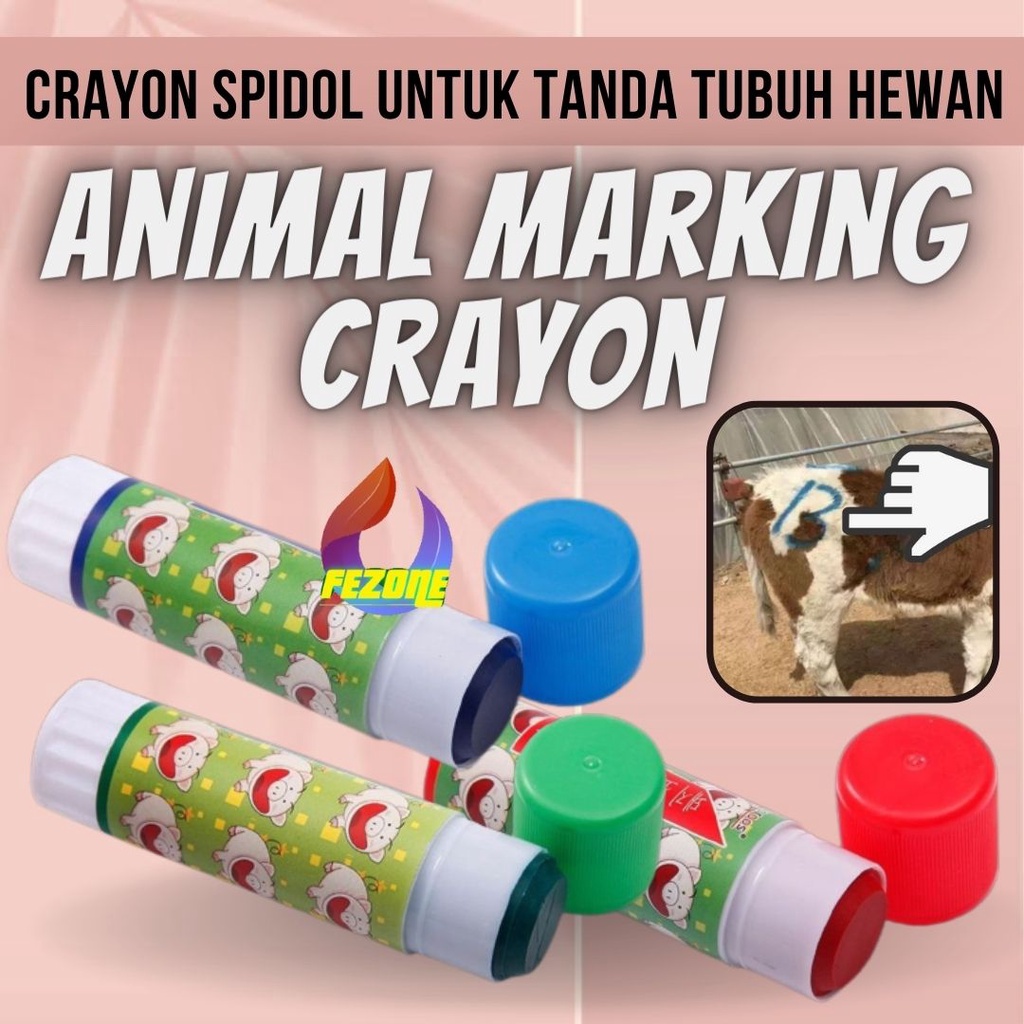 Crayon Spidol untuk Tanda Tubuh Babi Sapi Domba Kambing Ternak Alat Penanda Hewan FEZONE